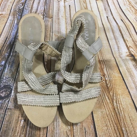 Sahara Janelle Cream 3 1/2” Espadrilles - Picture 2 of 6